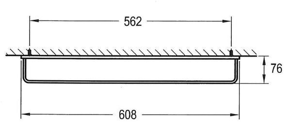 Cubic Long Towel Rail-Towel Rail-Contemporary Tapware