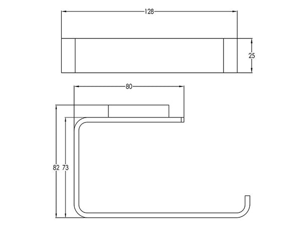 Urban Toilet Roll Holder-Toilet Roll Holder-Contemporary Tapware