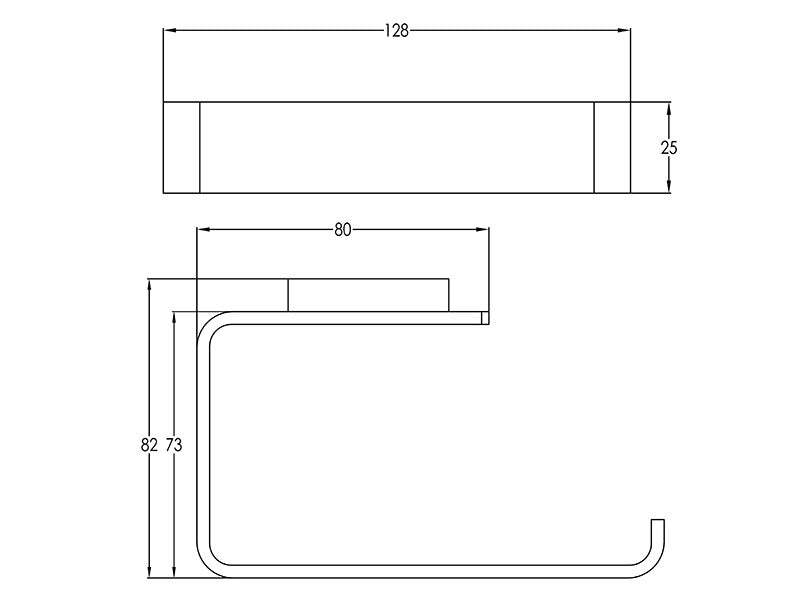 Urban Toilet Roll Holder-Toilet Roll Holder-Contemporary Tapware