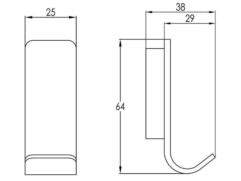 Urban Robe Hook-Contemporary Tapware