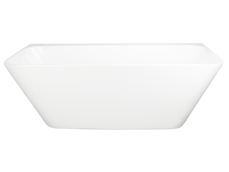 Tilt Back To Wall Bath 1705mm Gloss White Acrylic-Bath-Contemporary Tapware