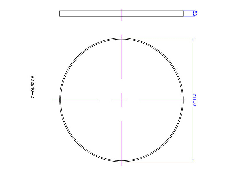 1100mm Matte White Round Mirror-Mirror-Contemporary Tapware