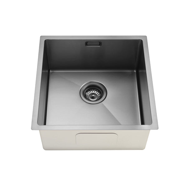 Aspen PVD 400mm Single Kitchen Sink - Gun Metal